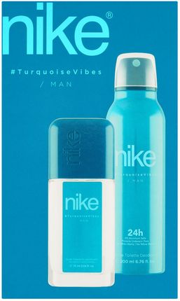 Nike Turquise Vibes Zestaw: Perfumowany Dezodorant Męski 75ml + Dezodorant W Sprayu 200ml