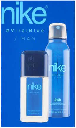 Nike Viral Blue Zestaw: Perfumowany Dezodorant Męski 75ml + Dezodorant W Sprayu 200ml