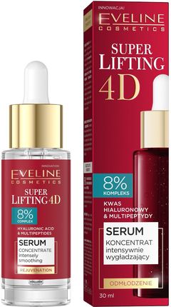 Eveline Cosmetics Super Lifting 4D Erum-Koncentrat Intensywnie Wygładzający Do Twarzy 30ml