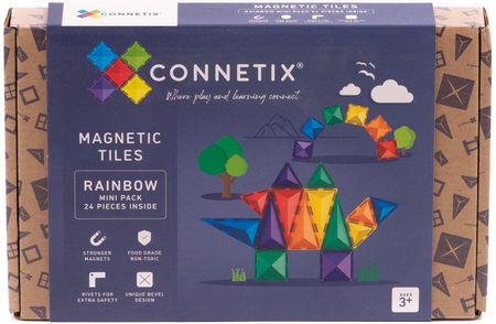 Connetix Klocki Magnetyczne Rainbow Mini Pack 24El.