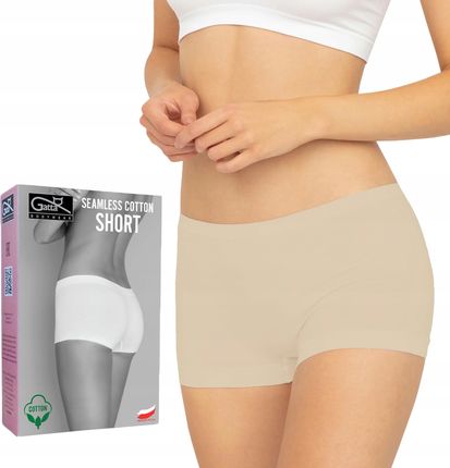 Gatta majtki Short bezszwowe, bawełna light nude S