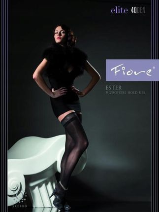 FIORE ESTER Pończochy hold-ups 40 DEN 2-S/black