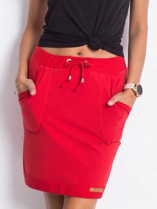 Spódnica sportowa czerwona z kieszeniami XL