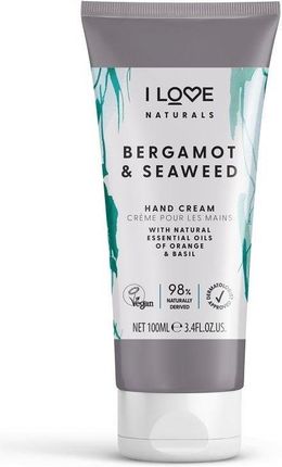 I Love Naturals Hand Cream Krem Do Rąk Bergamot & Seaweed 75Ml