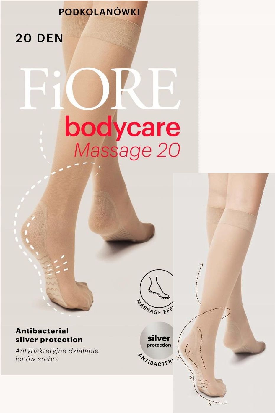 Collants Fiore Cuisses 20 Denier - Pour Femme | Lavable En Machine