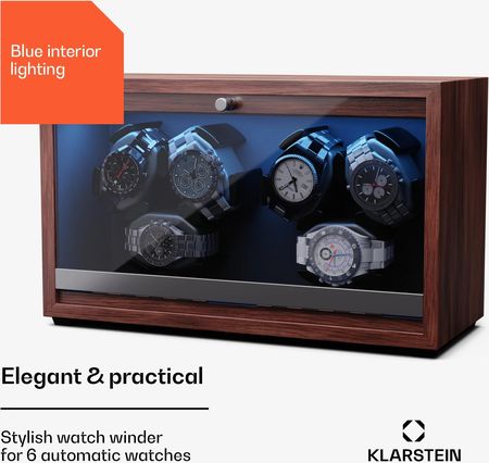 Klarstein Brienz 6 rotomat do zegarków, 4 tryby, wygląd