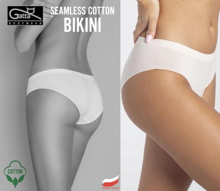 Majtki damskie Gatta Cotton Bikini beżowe L