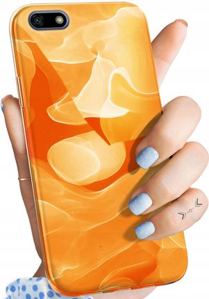 Hello Case Etui Do Huawei Y5 2018 Pomarańczowe Pomarańcze Orange Obudowa