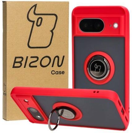 Bizon Etui Case Hybrid Ring Do Google Pixel 8 Czerwone