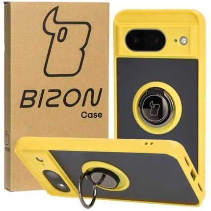 Bizon Etui Case Hybrid Ring Do Google Pixel 8 Żółte