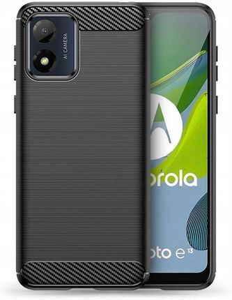 Tech Protect Etui Motorola Moto E13 Tpu Carbon Czarne