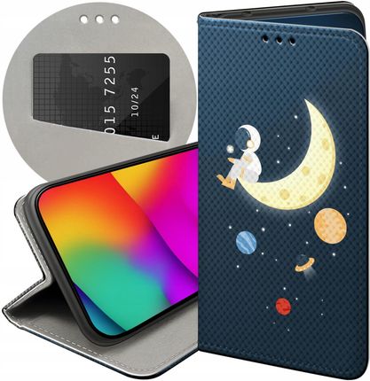 Hello Case Etui Z Klapką Do Samsung Galaxy S10E Księżyc Gwiazdy Kosmos Planety