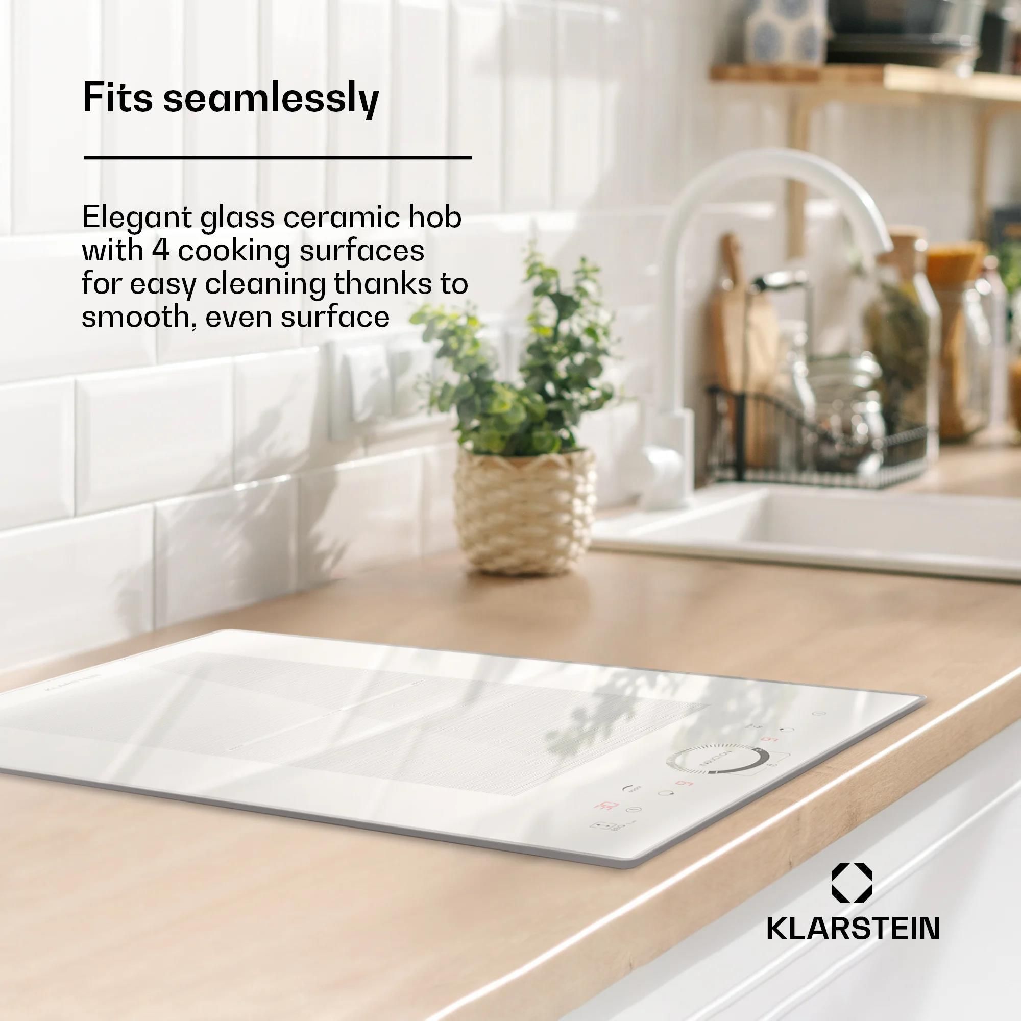 фото Индукционная варочная поверхность Klarstein Delicatessa Domino Prime White 1