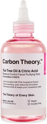 Carbon Theory Tea Tree Oil & Citric Acid Tonik Głęboko Oczyszczający Do Skóry Z Problemami 250ml