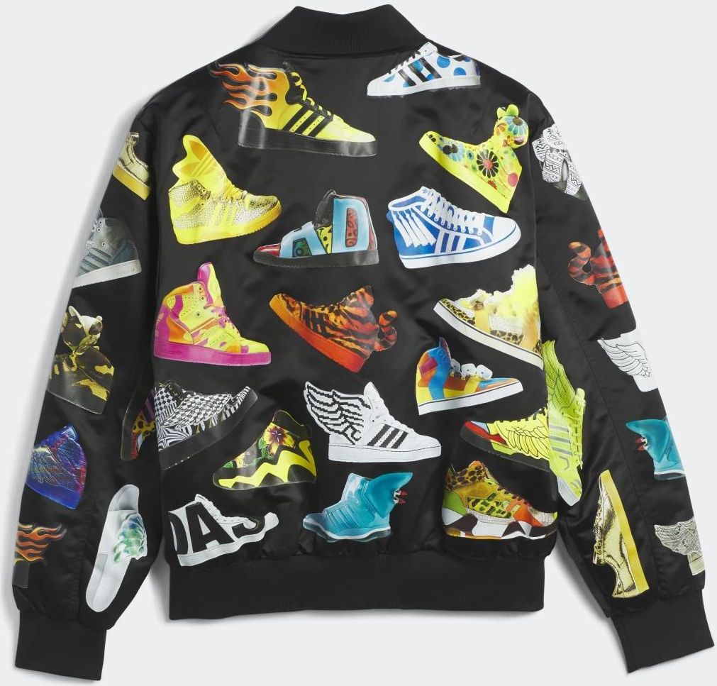 adidas JEREMY SCOTTコラボ ジャケット adidas Jeremy Scott コラボ デニム転写 トラックジャケット