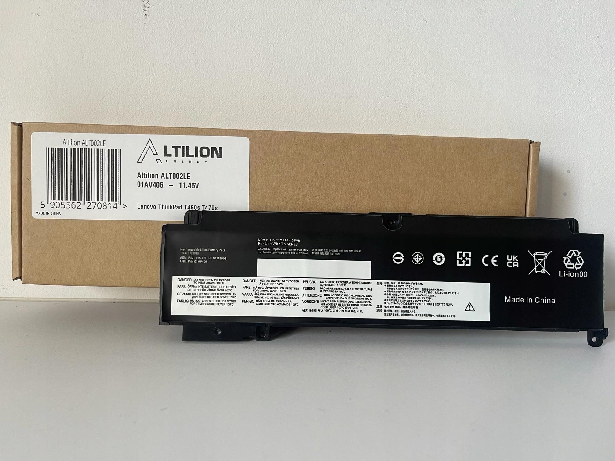 Bateria Do Laptopa Altilion Energy Av Lenovo Thinkpad T S T S