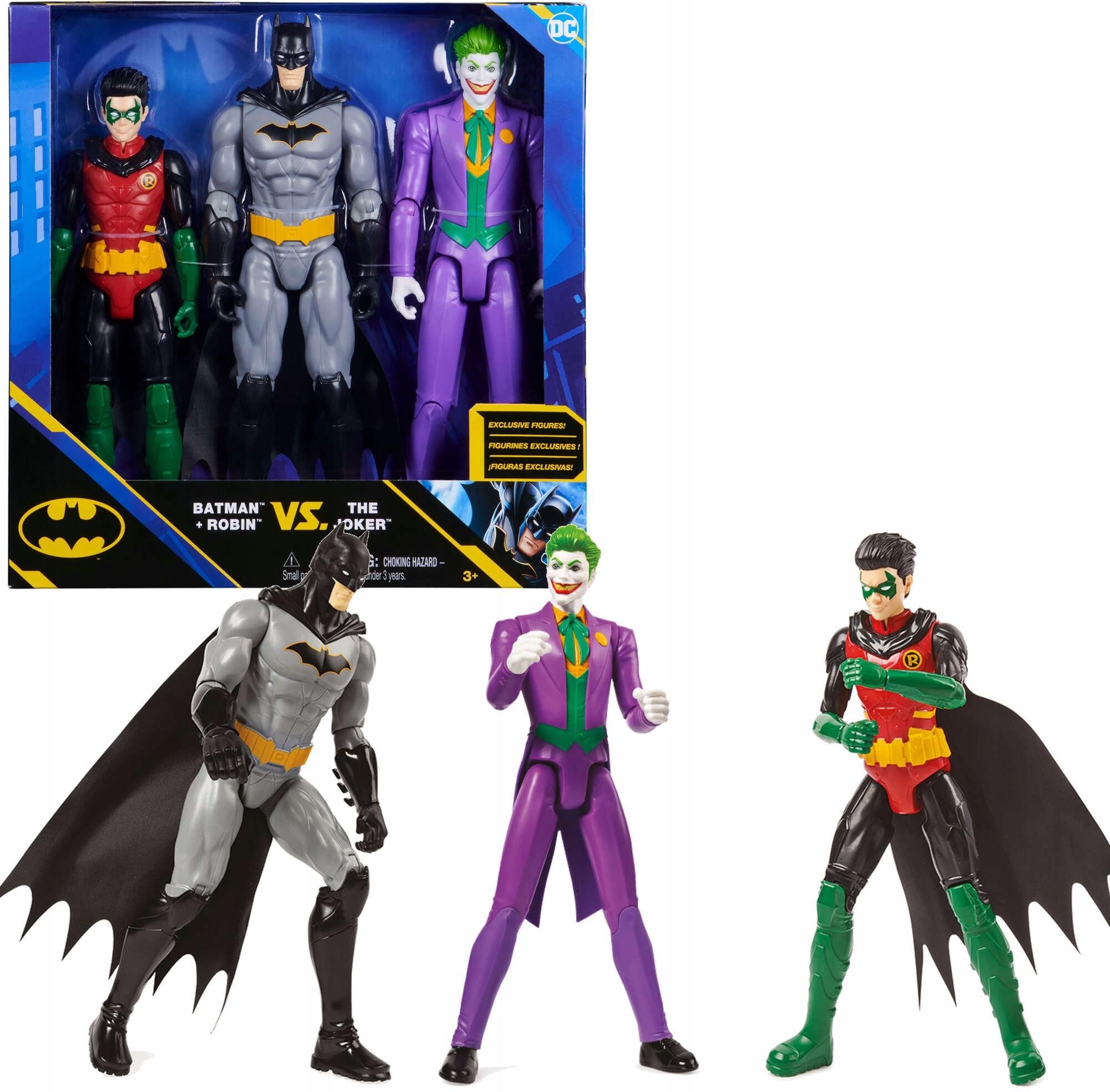 Spin Master Batman Zestaw 3 Figurek Batman Robin I Joker