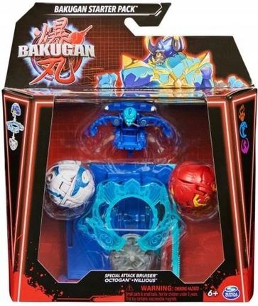 Spin Master Bakugan 3.0 Zestaw Startowy Special Attack Bruiser Octogan Nillous Zabawka