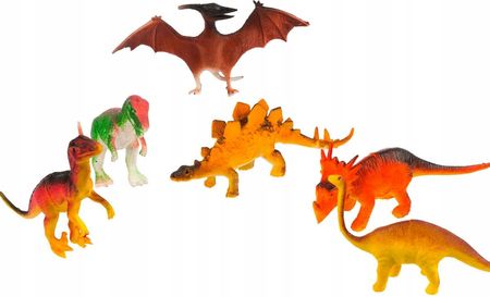 Norimpex Dinozaury Zestaw 6Szt. Figurki Różne Gumowe