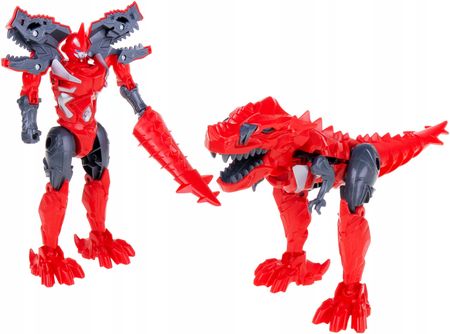 Hipo Robot Dino 2W1 Wojownik Grimlock Tyranozaur Hard Czerwony