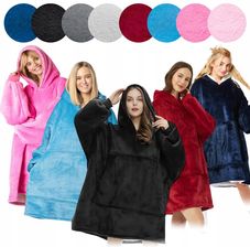 Zdjęcie Koc Bluza Ciepła Mikrofibra Bluzo Koc Kaptur Oversize 2W1 - Wąchock