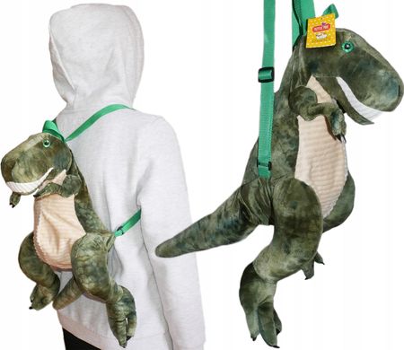 Idealne Prezenty - Stawscy Pluszowy Plecak Dla Przedszkolaka Dinozaur Pluszak