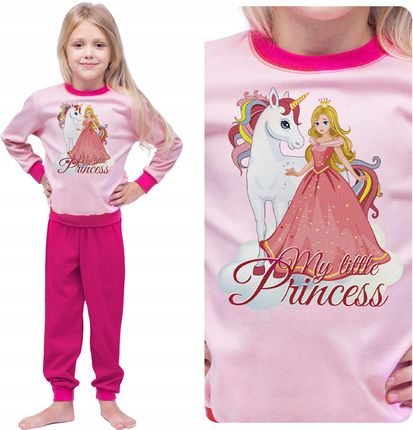 Długa Bawełniana Piżama Dla Małej Dziewczynki Jednorożec Pl R. 110