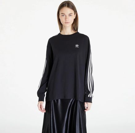 adidas 3 Stripes Longsleeve T-Shirt Black