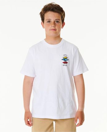 T-Shirt chłopięcy RIP CURL Search Icon Tee -Boy biały