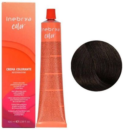 Inebrya Color Crema Farba Do Włosów W Kremie Nr 4/0 Kasztan 100 ml