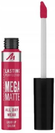 Manhattan Lasting Perfection Mega Matte Liquid Lipmake-Up Szminka W Płynie 7ml Nr. 910 Fuchsia Flush