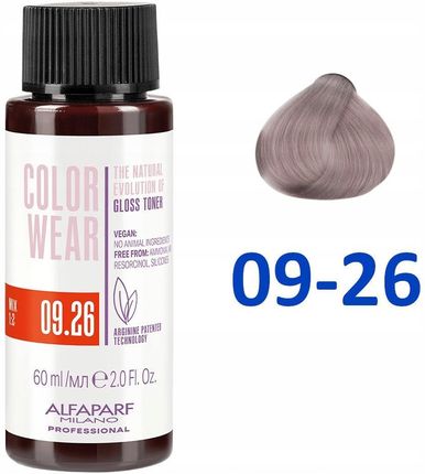 Alfaparf Color Wear Gloss Toner Do Włosów Kolor 09.26 60 ml