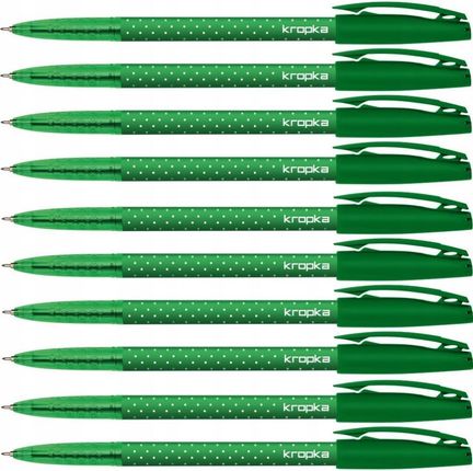Rystor Długopis Kropka 0.5, Zielony X 10szt.