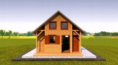 Zdjęcie Domek drewniany letniskowy całoroczny 5m/7m 20mm - Gorlice