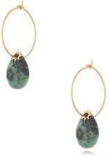 Zdjęcie By Dziubeka Kolczyki z Turkusem Afrykańskim złote Balsas KPA0168 - Skwierzyna