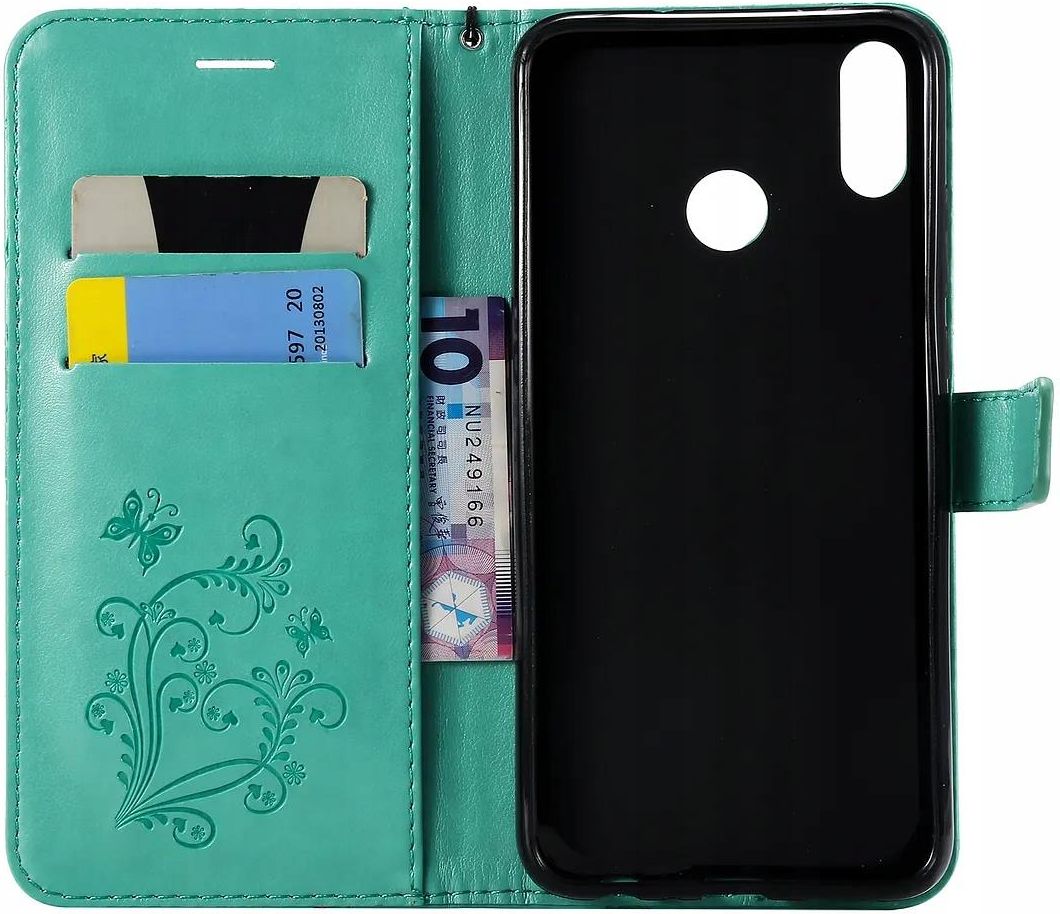 Custodia protettiva per Huawei P Smart 2019, in pelle PU, con
