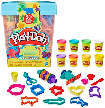 Hasbro Play-Doh Wyimaginowane Zwierzęta Schowek Ciastolina Zestaw F7381