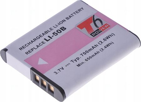 T6 Power Bateria Do Ricoh Wg-30, 700 Mah, Czarny
