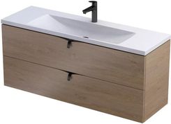 Zdjęcie Szafka podumywalkowa 120 cm uchwyt chrom połysk Oristo Siena dąb kamienny OR45C-SD2S-120-78 - Warszawa