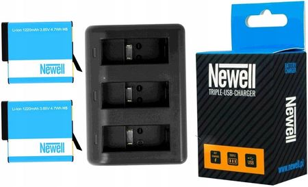 Newell Ładowarka 3-Gn. 2X Bateria Do Gopro Hero 6 7 5