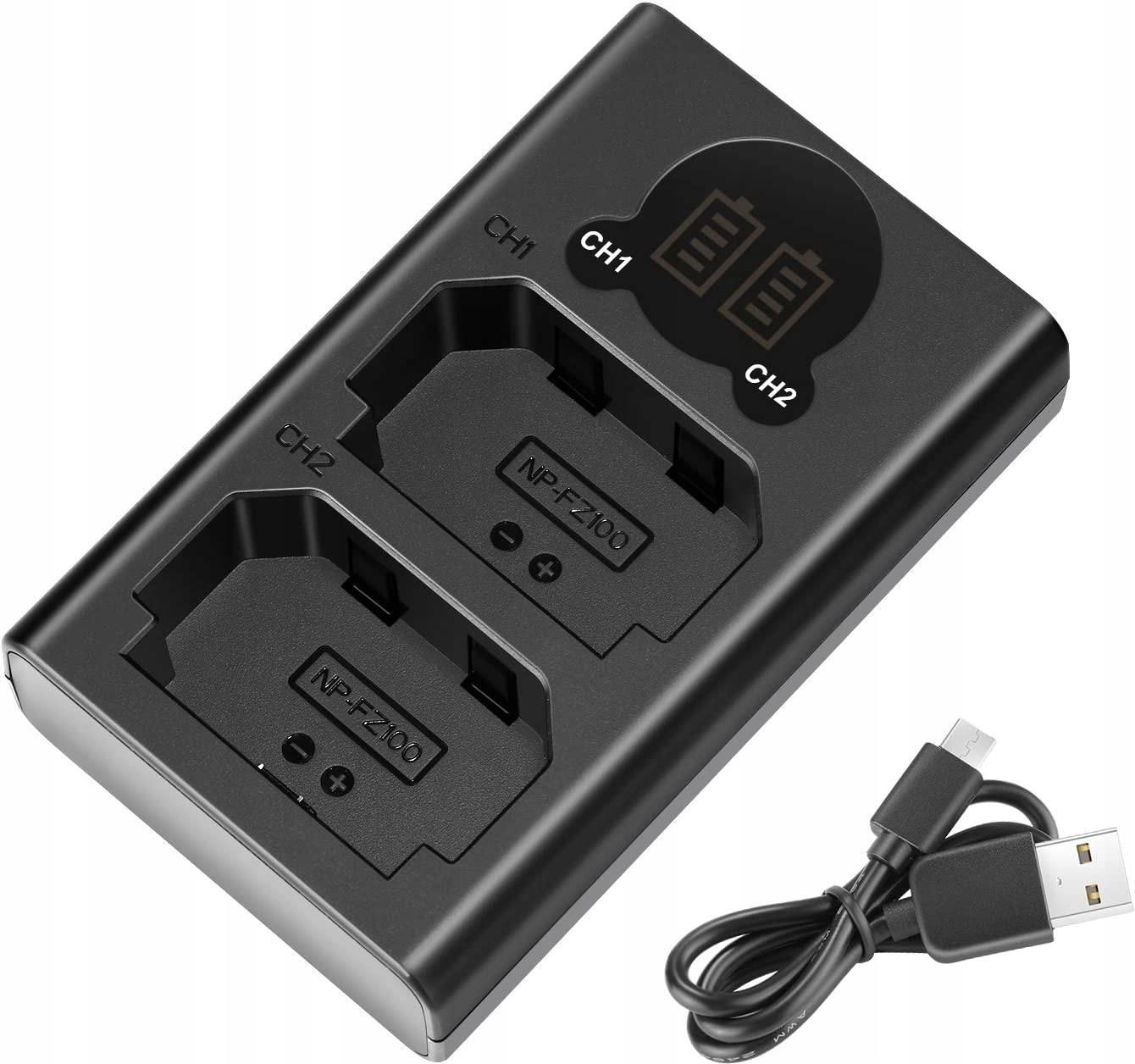 Neewer Neewell Podwójna Ładowarka Usb Do Sony Np-Fz100