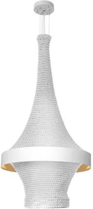 Wyjątkowa lampa Dota A biała: Wisząca Bawełna