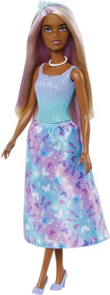 Barbie Księżniczka Niebiesko-fioletowy strój  HRR07 HRR10