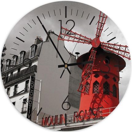 Feeby Obraz Z Zegarem Moulin Rouge 80X80 (Zg1Tykm3072580X80)