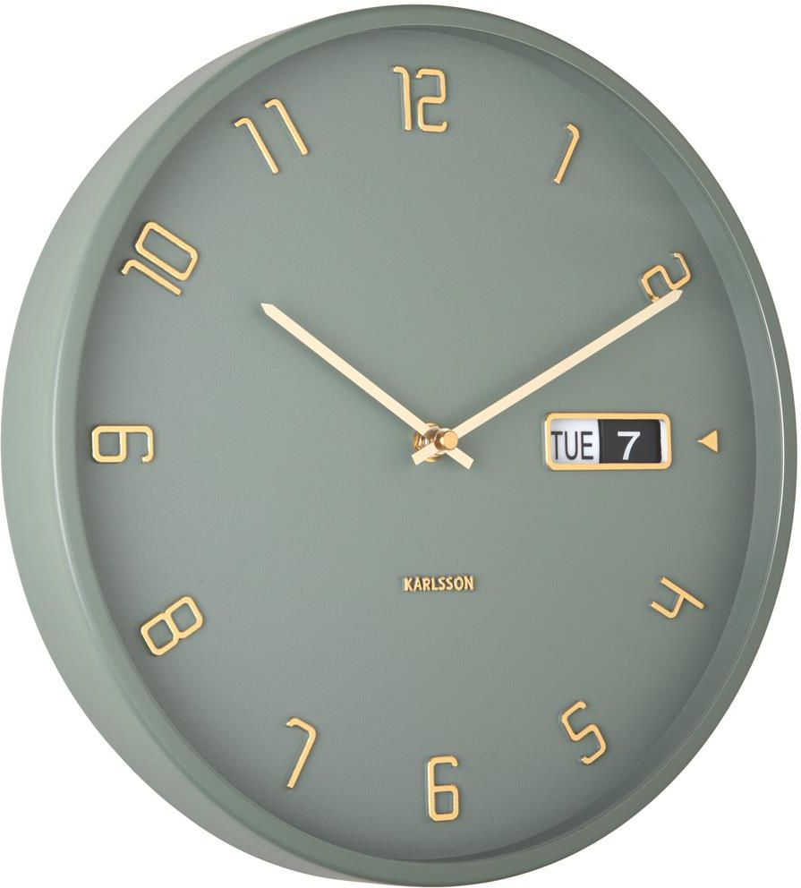 Karlsson Wall Clock Data Flip Iron Jungle Green (Ka5953Gr) Opinie i