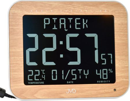 Jvd Zegar Cyfrowy Sterowany Radiowo Z Termometrem Dh9362.2 23X18Cm