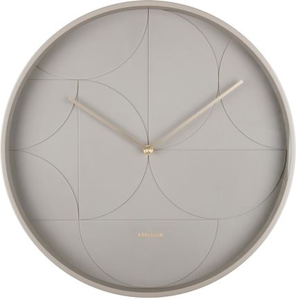Karlsson Wall Clock Echelon Circular Dark Grey (Ka5948Gy)