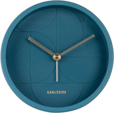 Karlsson Alarm Clock Echelon Circular Dark Blue (Ka5949Db)
