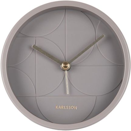 Karlsson Alarm Clock Echelon Circular Dark Grey (Ka5949Gy)