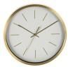 H&S Decoration Zegar Ścienny Okrągły Biało Złoty 25Cm (8373622301)